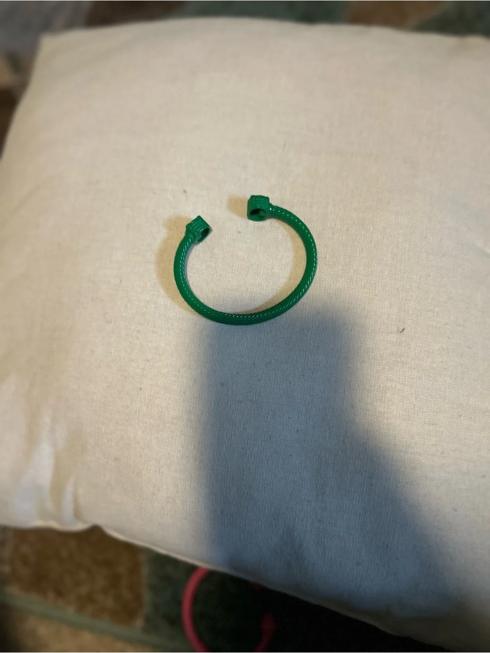 Green metal bracelet